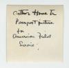 Arthur Howe Jr.'s passport photograph (1) Verso