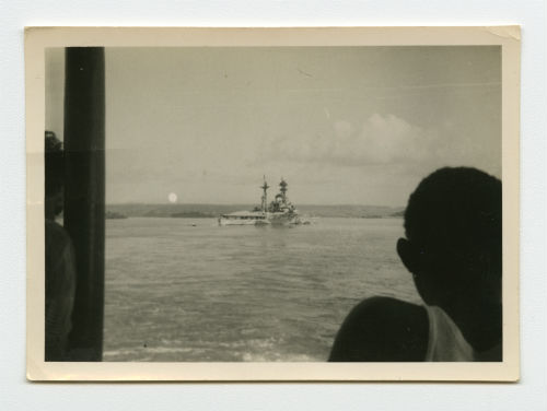 Battleship in Mombasa, Kenya. Recto