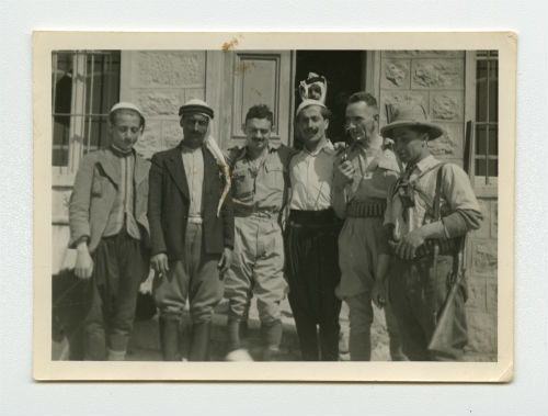 Bird hunting trip in Syria (six members of the hunting party). Recto