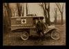 American Field Service ambulance 196 with driver